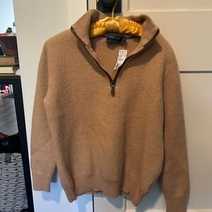 Men’s Vineyard Vines Cashmere Fisherman Rib Quarter Zip
Sweater Size Medium